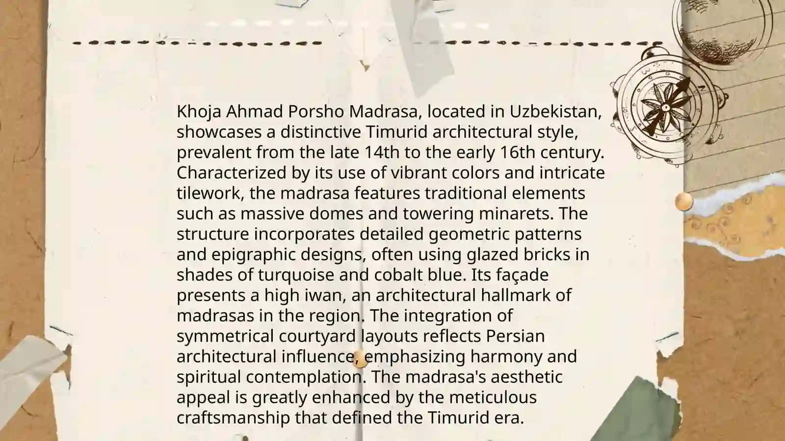 Khoja Ahmad Porsho Madrasa 4