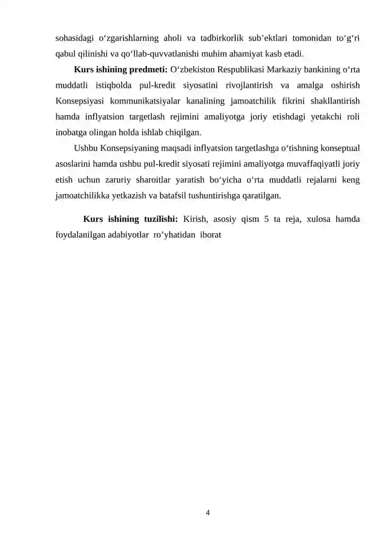 Pul-kredit siyosatining mohiyati va vositalari 4