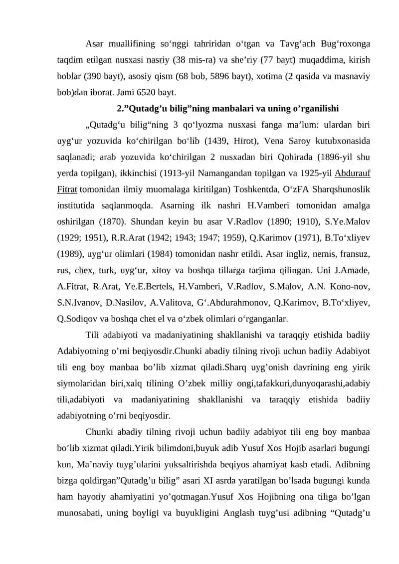 Qutadgʻu biligʼʼ asarida etiket muammolari 4
