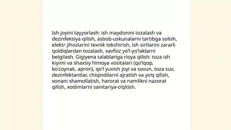 Dazmollash va NIIB (namlab isitib ishlov berish) tartibi va qoidalari 4