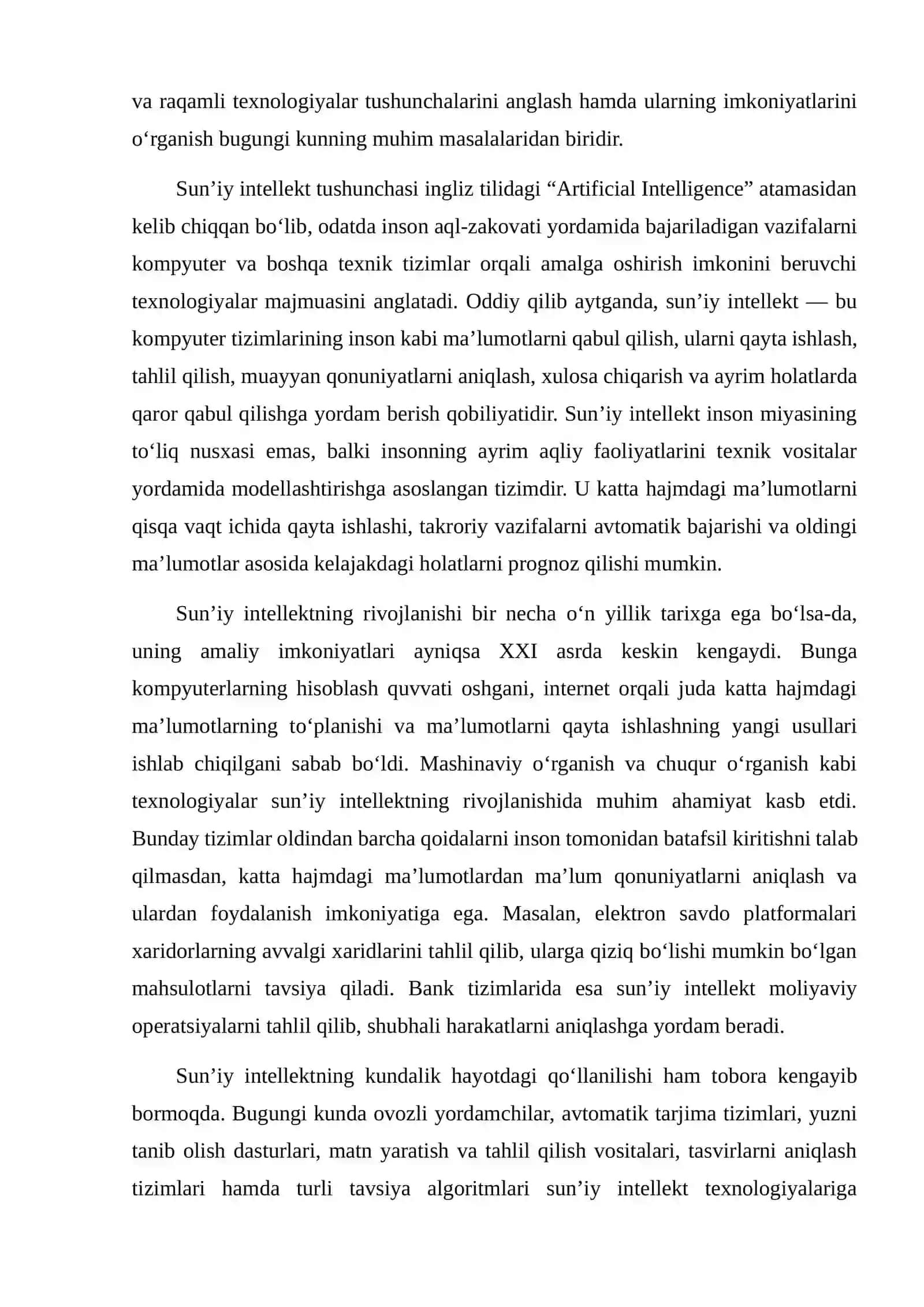 JAHON IQTISODIYOTIDA SUN’IY INTELLEKT VA RAQAMLI TEXNOLOGIYALARNING AHAMIYATI 4
