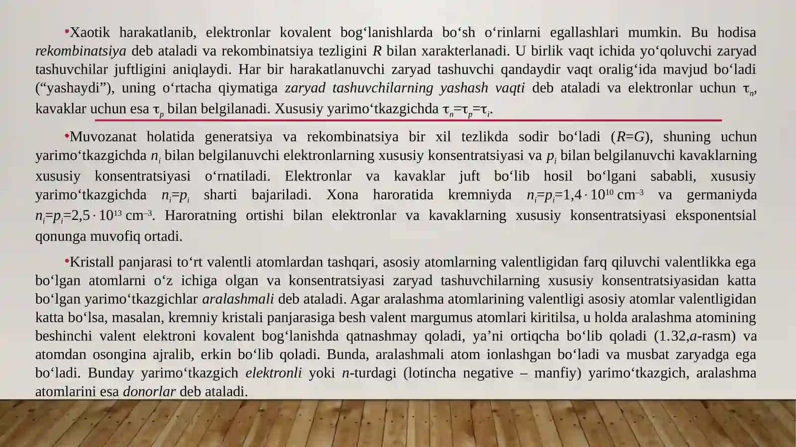 Yarimo‘tkazgich materiallarning elektrofizik xossalari 4