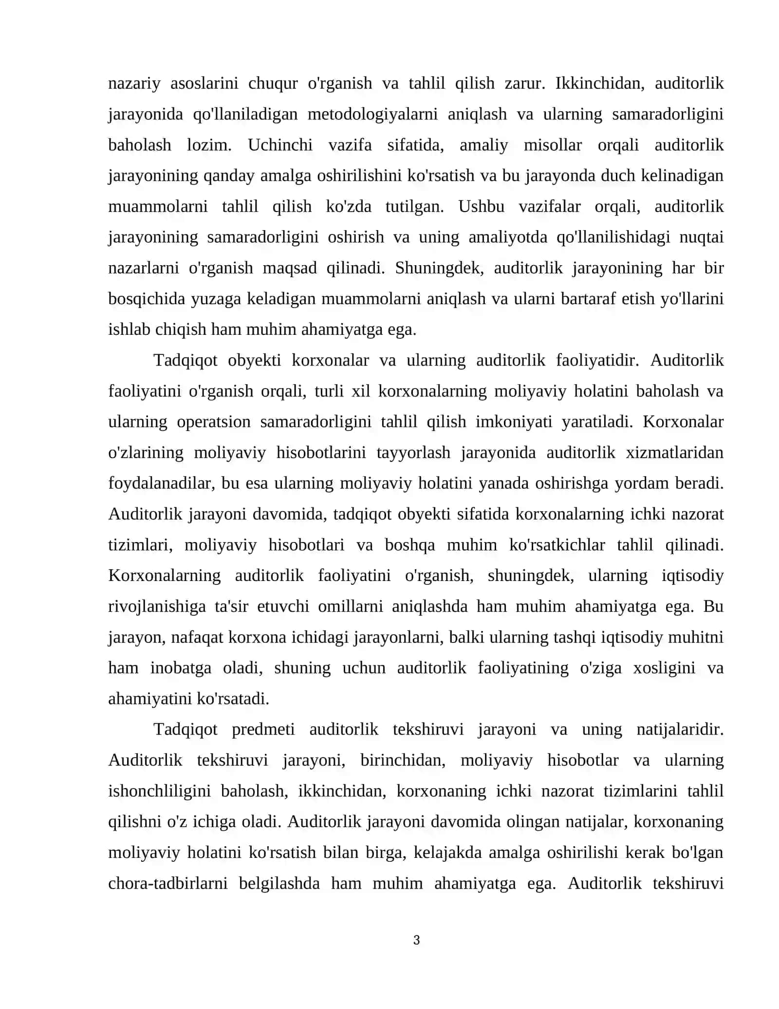 Korxonani auditorlik tekshiruvidan o‘tkazish ishchi dasturi 4