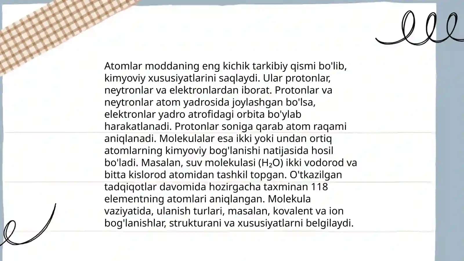 Molekula.Nisbiy molekulyar massa 4