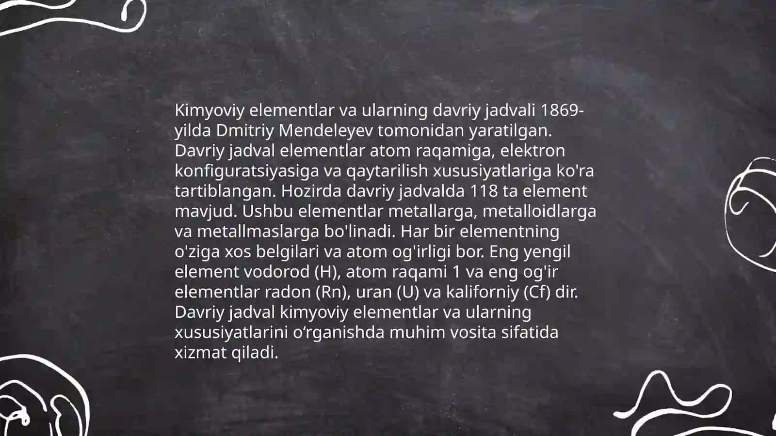 Kimyo talimining dasturi va darsliklari 4