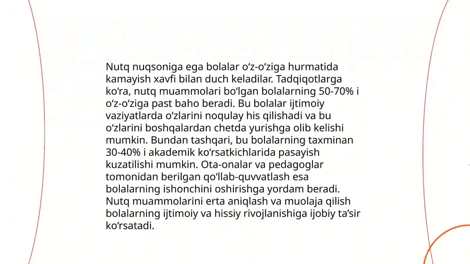 Nutq nuqsoniga ega bolalarning shaxs xususiyatlari 4
