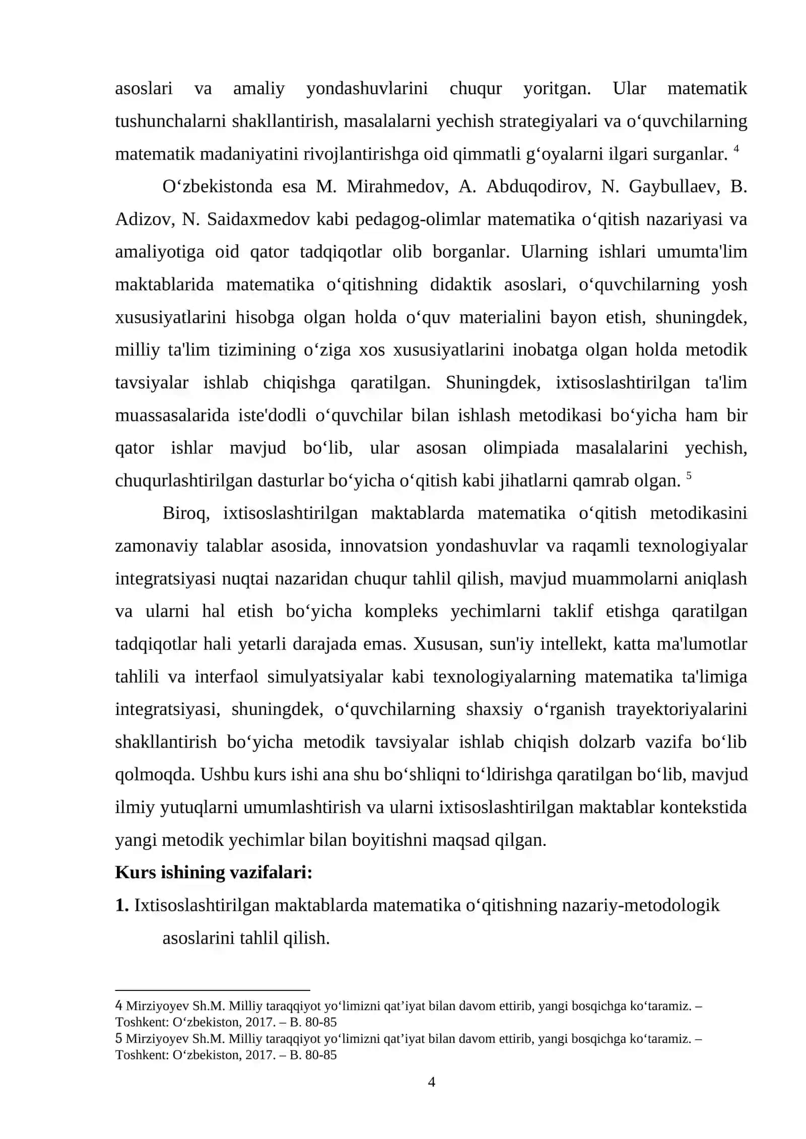 Ixtisoslashtirilgan maktablar matematika oʻqitish metodikasi 4