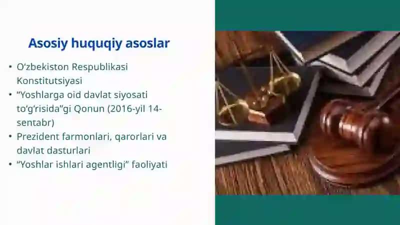 O‘zbekistonda yoshlarga oid davlat siyosati va uning mazmuni hamda mohiyati 4