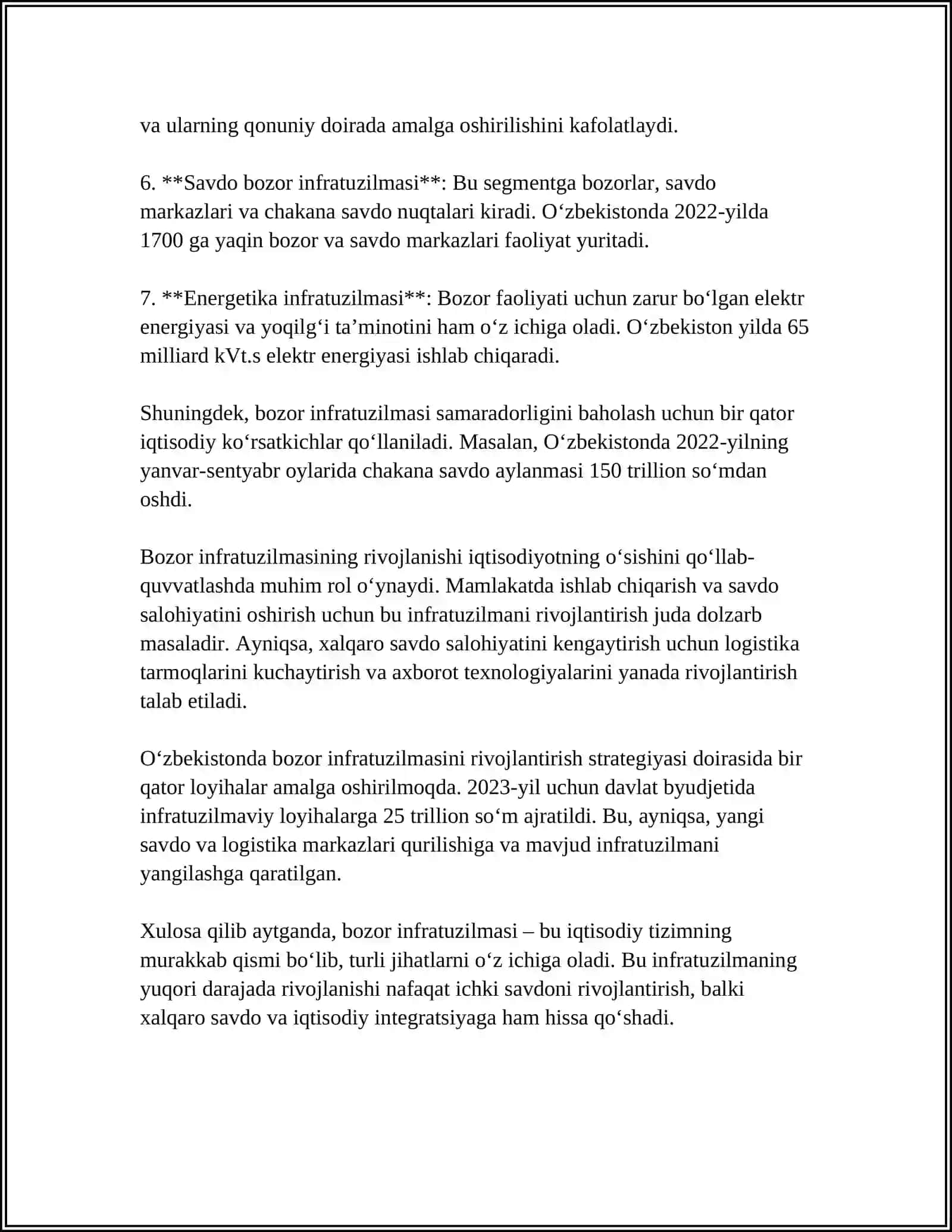 BOZOR INFRATUZILMASI VA UNING UNSURLARI 4