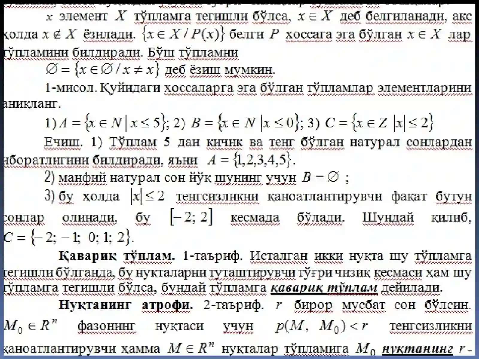 IKKI TO’PLAM ORASIDAGI MOSLIK 4