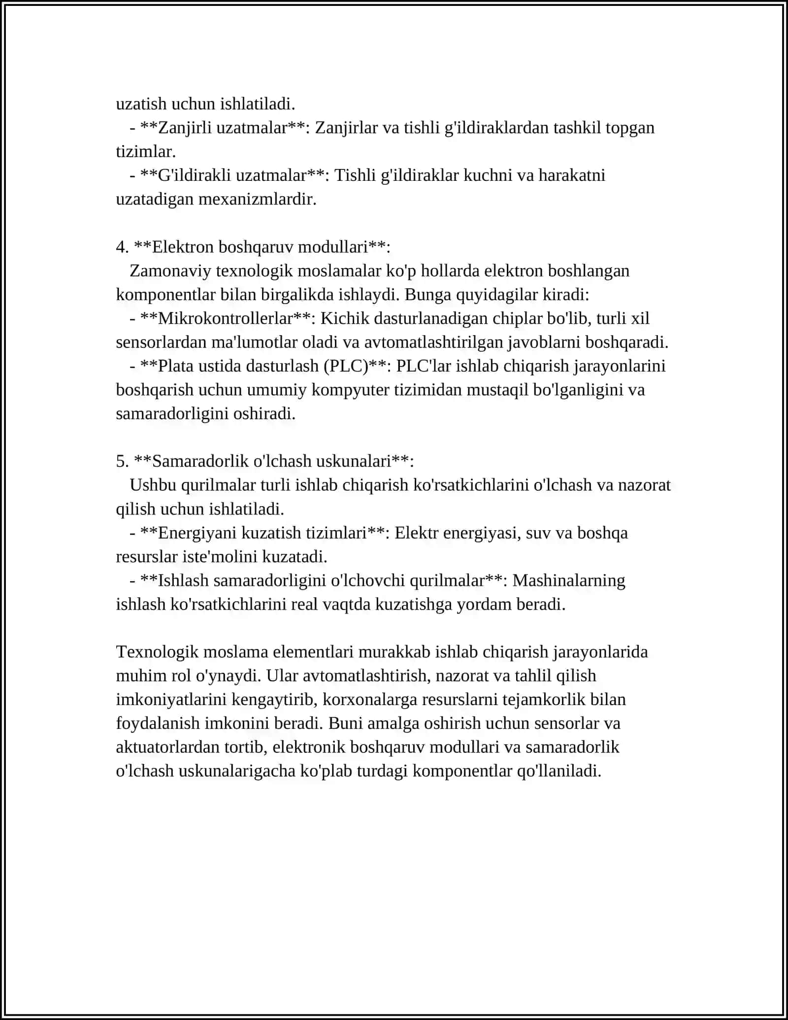 TEXNALOGIK MOSLAMA ELEMENTLARI 4
