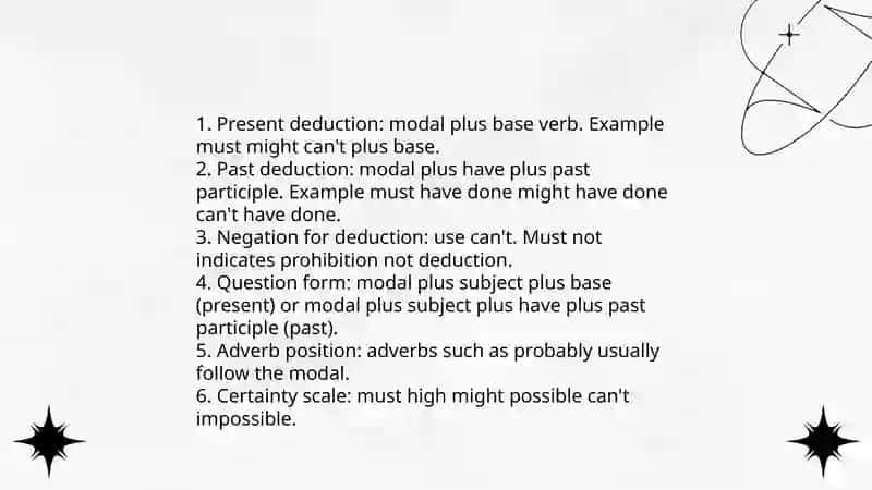 Modal Verbs of Deduction (must | might | can’t) 4