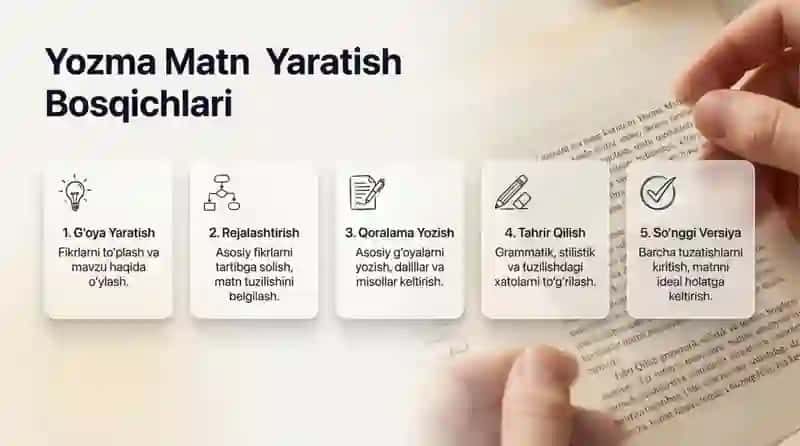 Qanday yozish kerak. Yozma matn yaratish rejalashtiridh 4