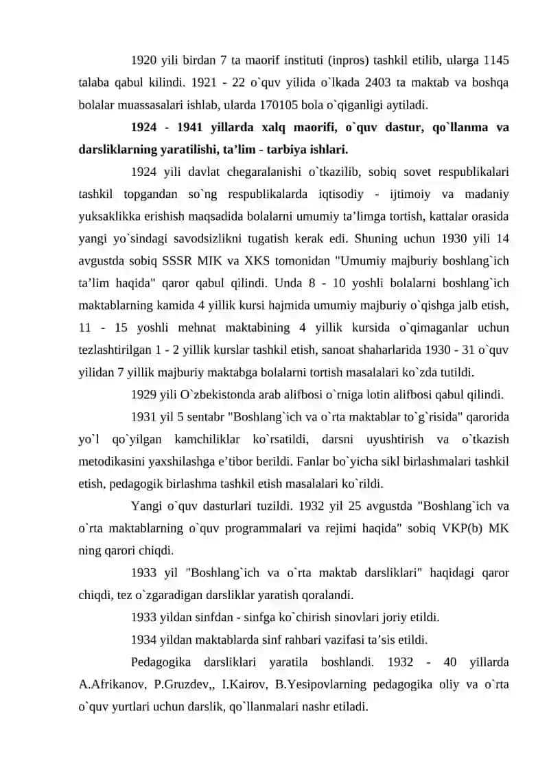 SSSRDA SAVODSIZLIKNI TUGATISH BO’YICHA QILINGAN ISHLAR 4