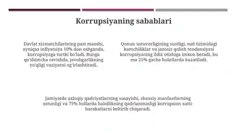 Korrupsiyatushunchasivauningoqibatlari 4