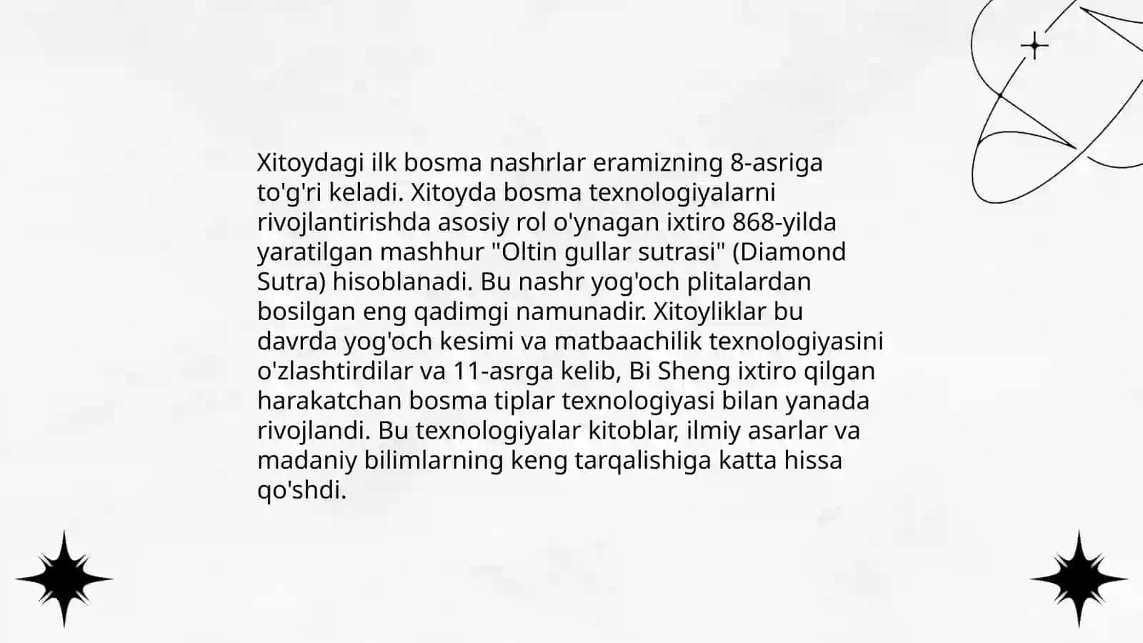 Insoniyat hayotida ilk bosma nashrlar 4