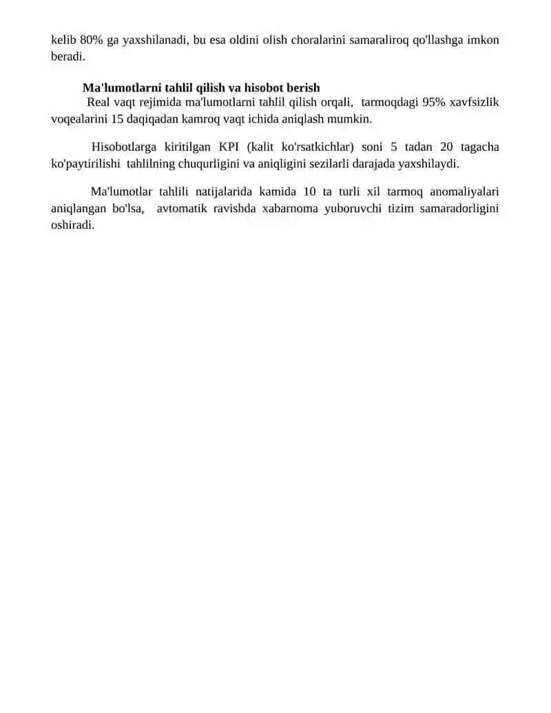 Qo‘shma tarmoqda faollik nazorati va ishlash jarayonlari 4