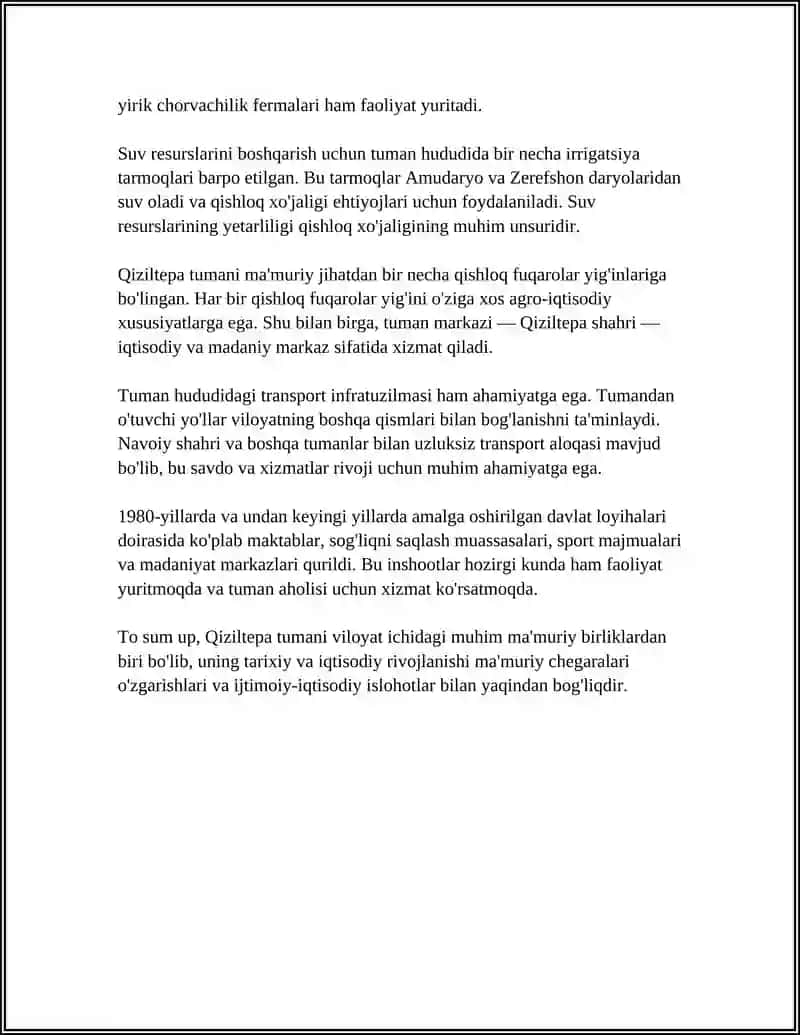 QIZILTEPA TUMANI TARIXI 4