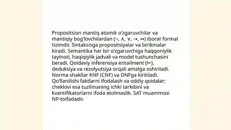 Bilimlarni taqdim etish modellari 4