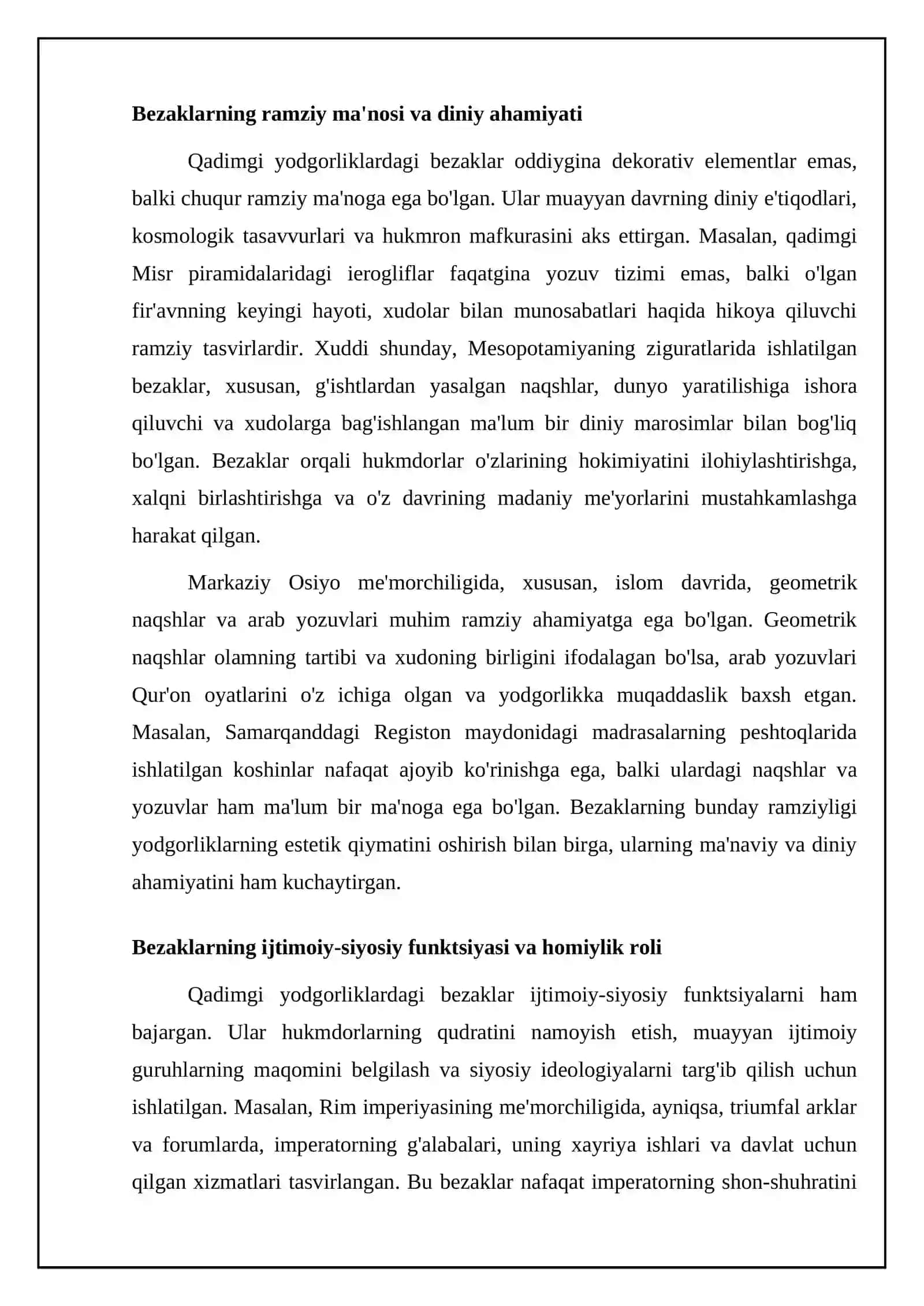 bezaklarning maqsadi va ahamiyati 4