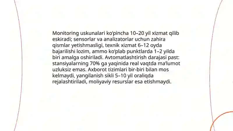 O'zbekistonda ekologik monitoring amaldagi muammolari 4