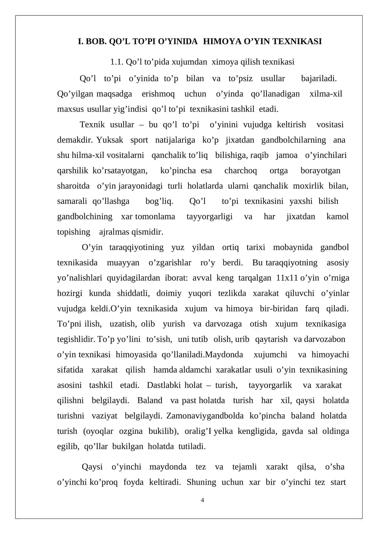 Qo‘l to‘pi o‘yinida ximoya o‘yini texnikasi va taktikasi 4