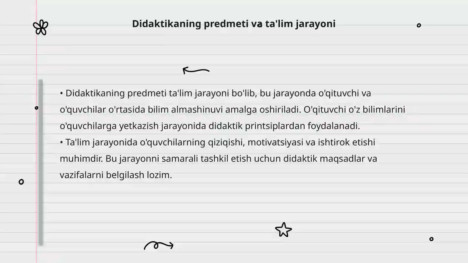 Didaktikaning predmeti va vazifalari 4