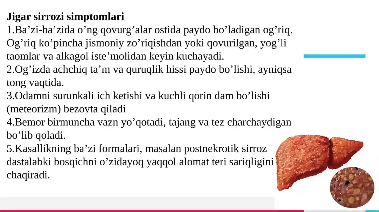 Jigarsirrozlariturlarisabablaripatogenezivaoqibatlari 4