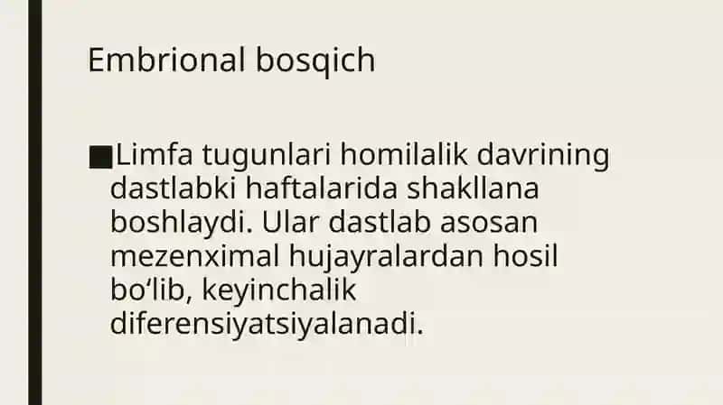 Bolalarda limfatik tugunlarning rivojlanishi va tuzilishi 4