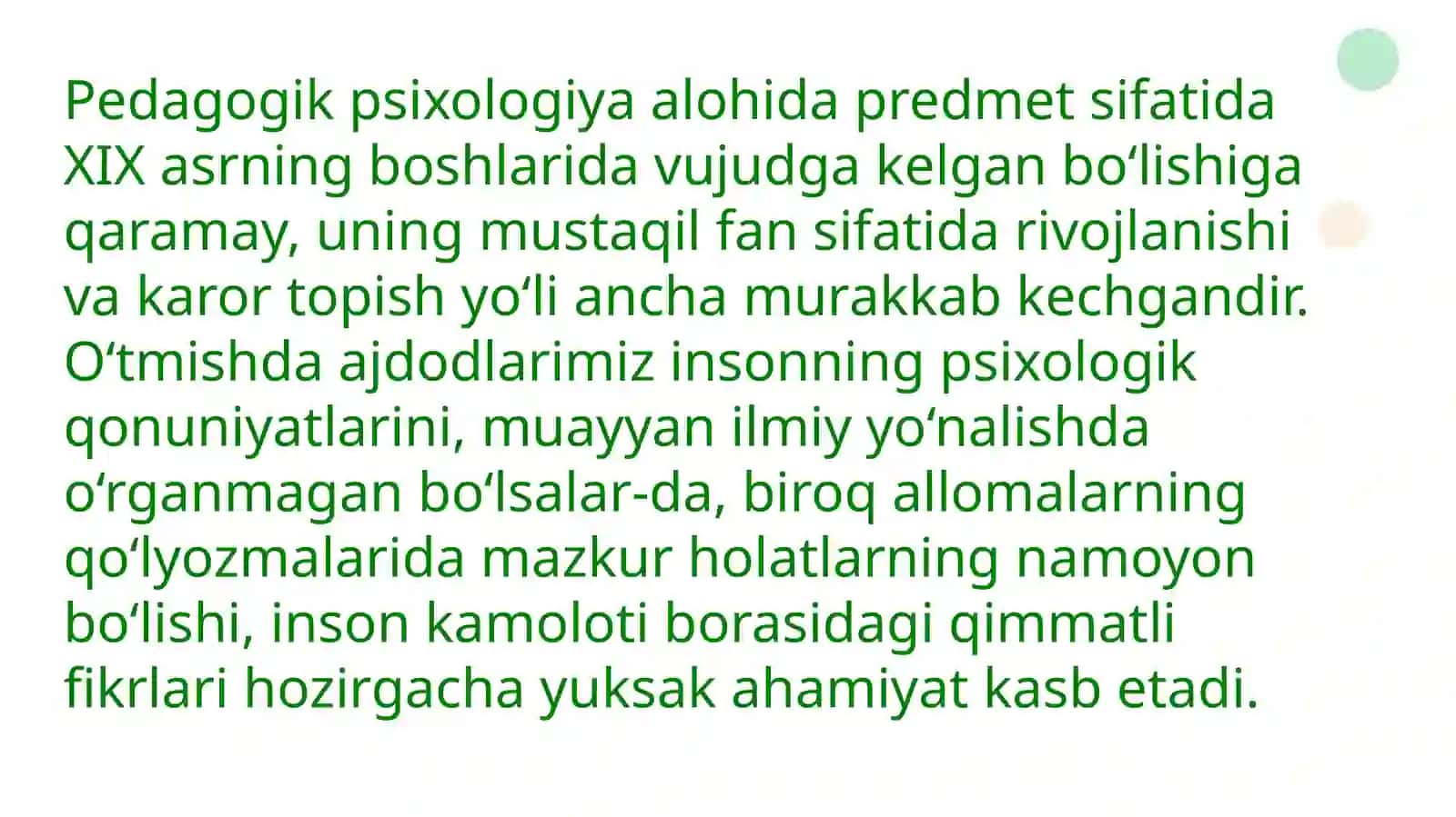 Pedagogik psixalogiyaning yuzaga kelish tarixi 4