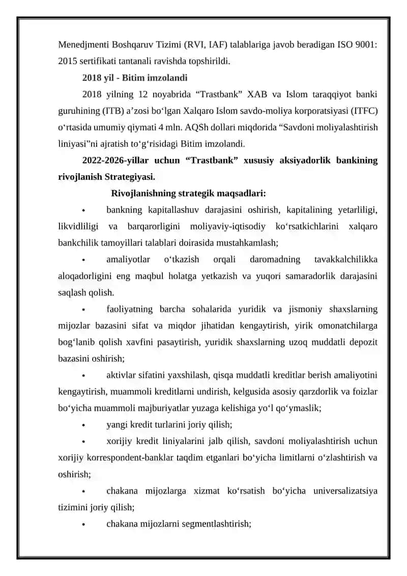 OʼZBEKISTON RESPUBLIKASI BANKLARIDA DEPOZIT OPERATSIYALARI 4