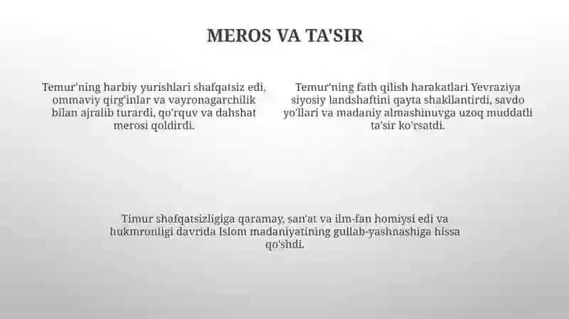 Amir Temurning harbiy yurishlari 4