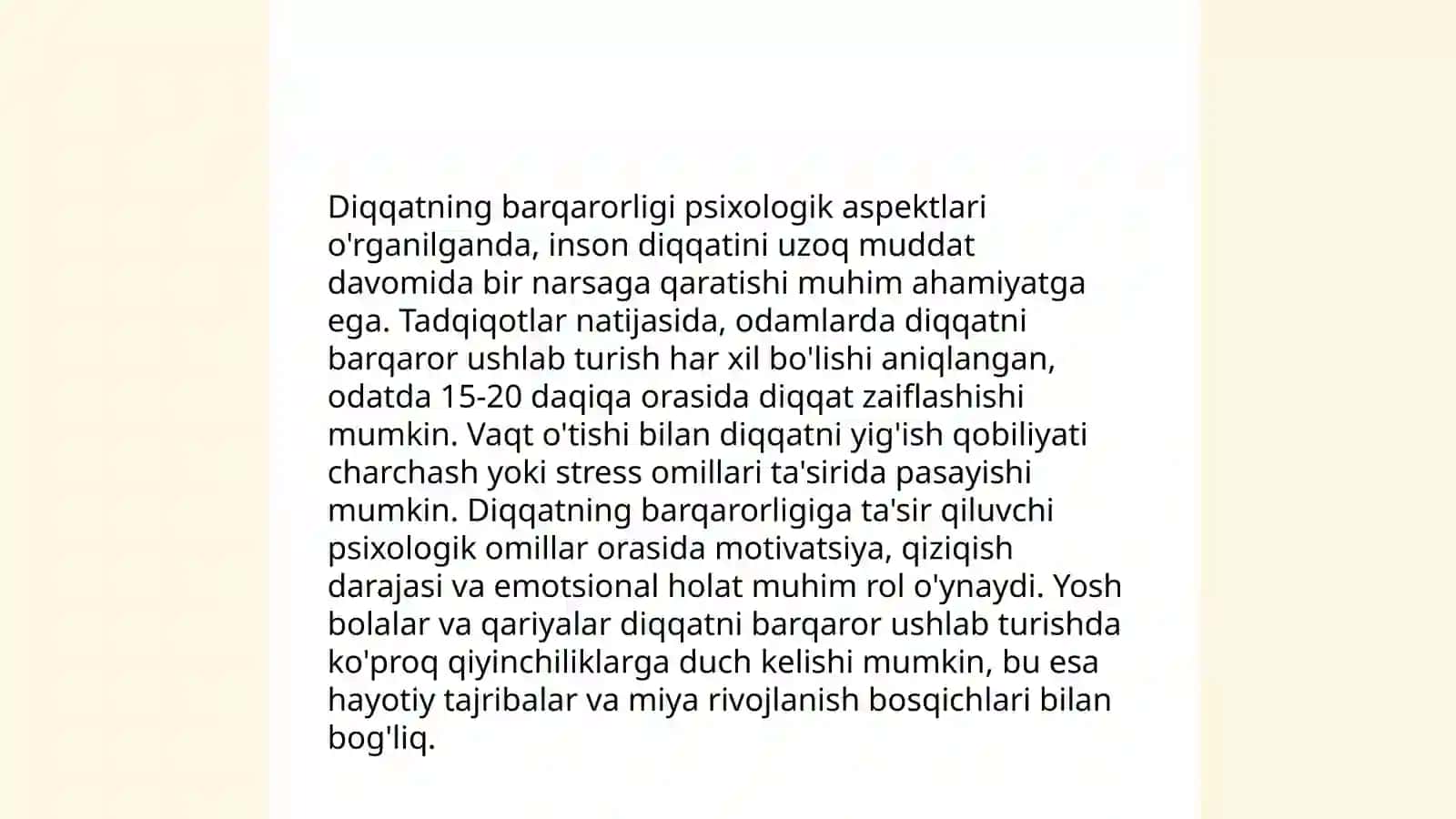 Diqqat va ixtiyoriy hotira mexanizmlari 4