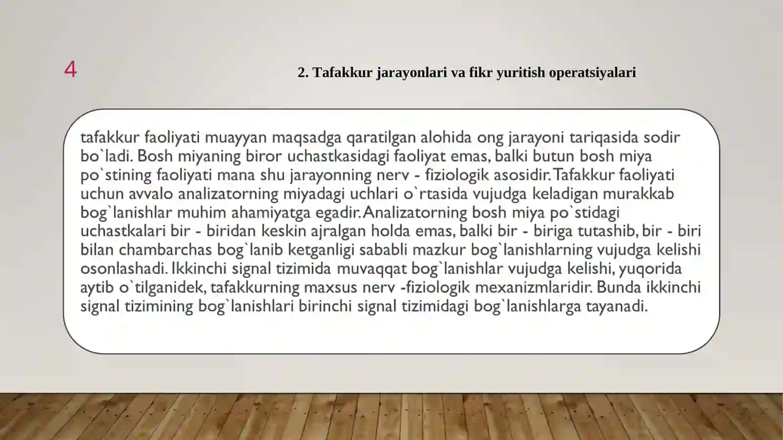 Tafakkur jarayonlari va fikr yuritish operatsiyalari 4