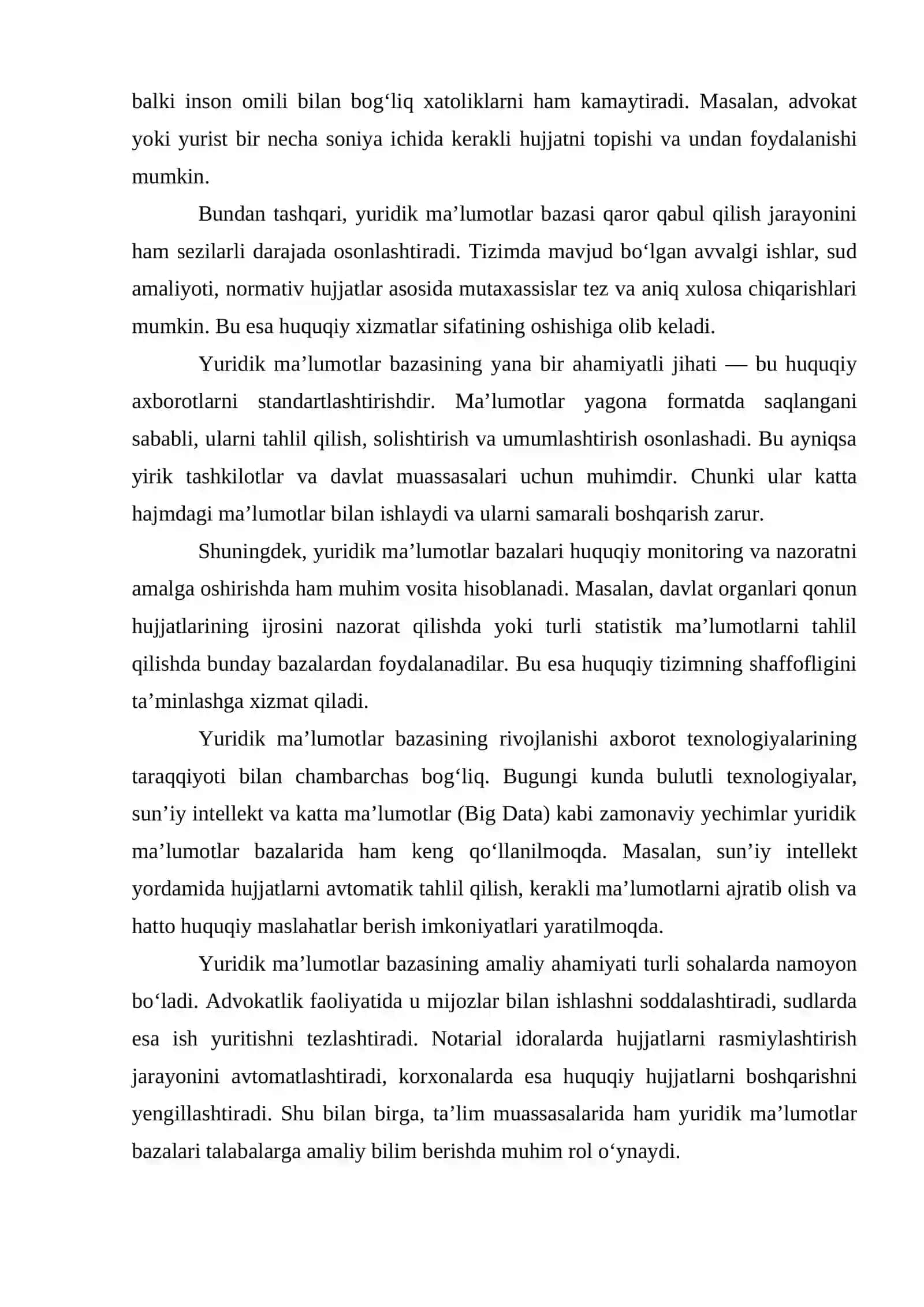 Yuridik Operatsiyalar uchun Ma'lumotlar Bazasini Yaratish 4