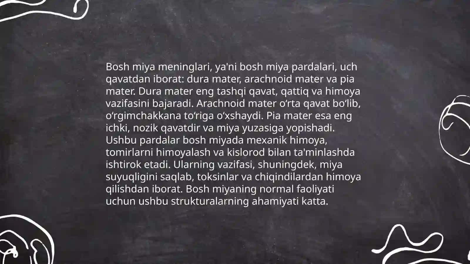 Bosh miya va orga miyani urab turuvchi pardalar 4