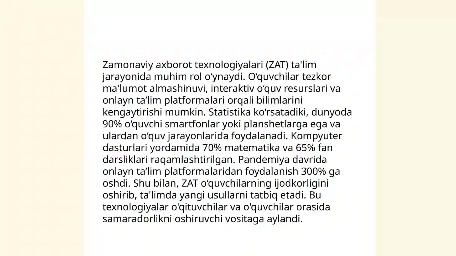 Oʻquvchilarda axborot madaniyatini shakllantirish texnologiyasi 4