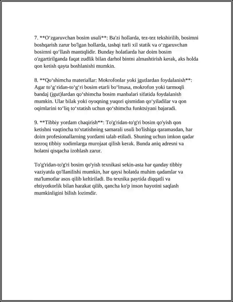 QON KETISHINI UZIL KESIL TÓXTATISH USULLARI 4