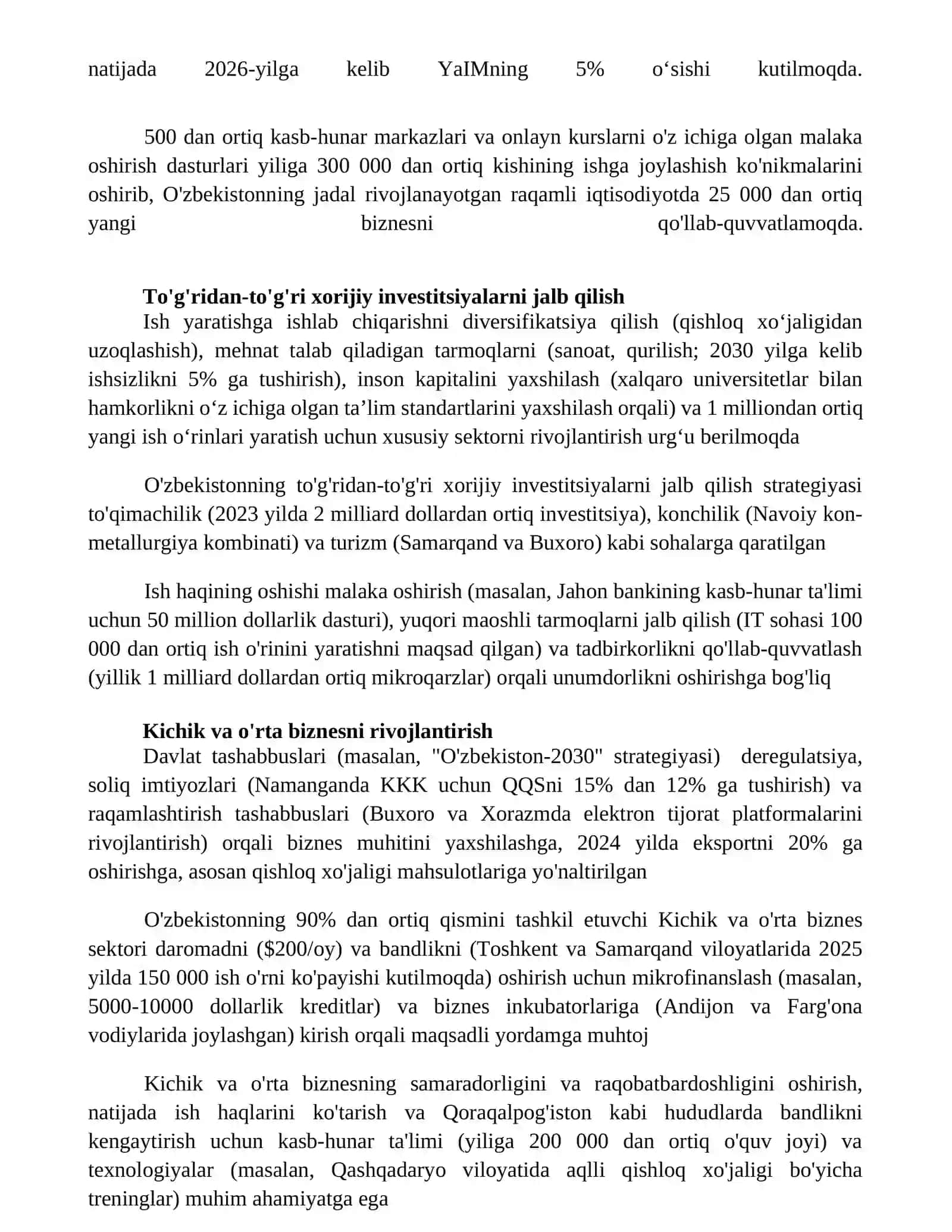 Moliya va kreditga kirishni yaxshilash 4