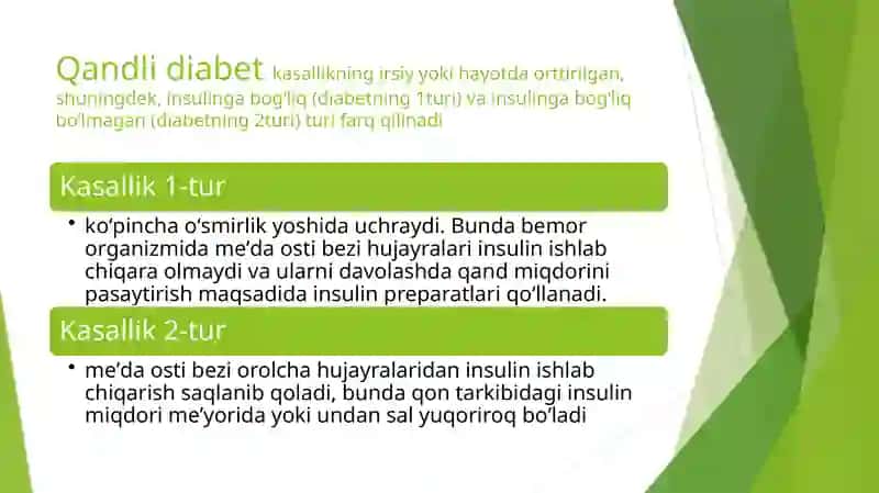 Patologik fiziologiya ppt qandli diabet 4
