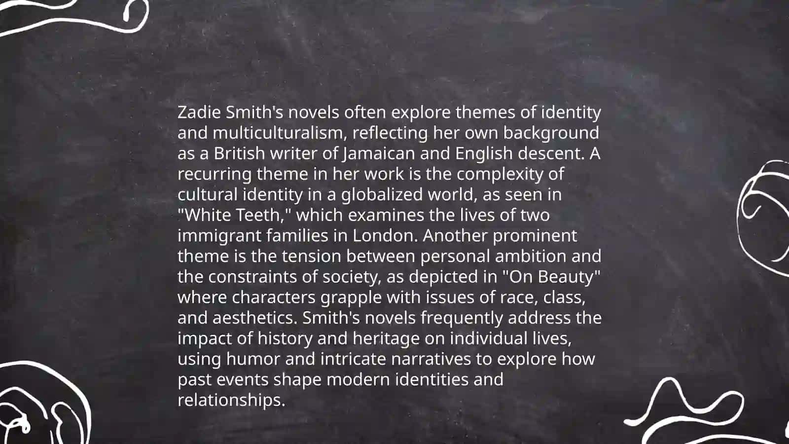 Zadie Smith's literary style 4