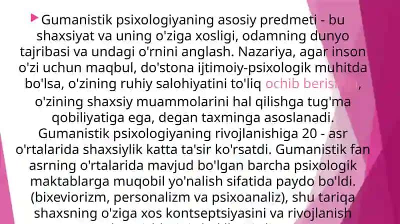 XX asrning ikkinchi yarmida yangi yo’nalishlarning paydo bo’lishi 4
