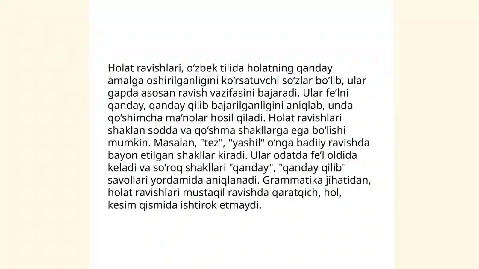 Holat ravishlarining sintaktik va semantik jihatlari 4