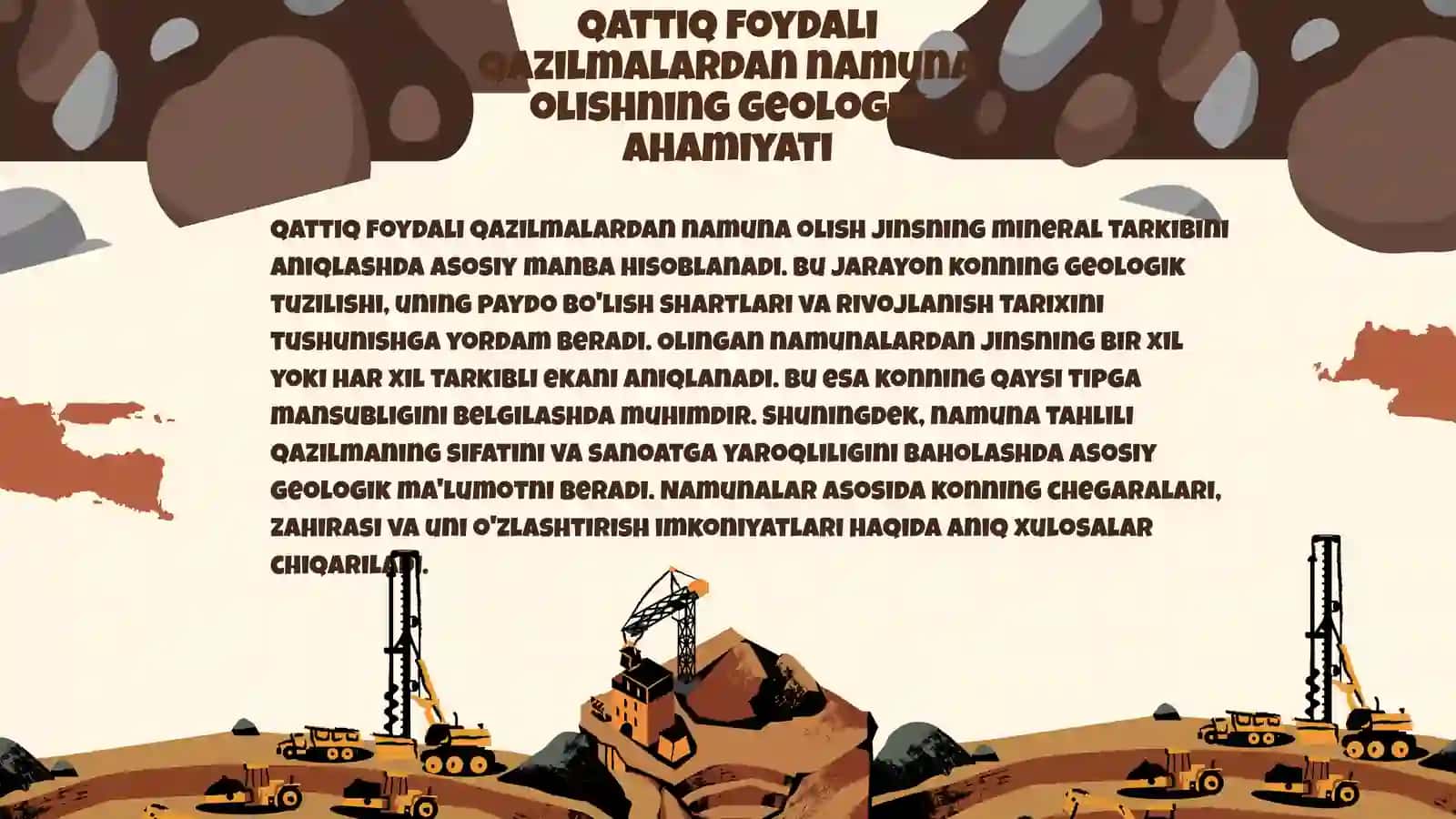 Qattiq foydali qazilmalardan namuna olish turlari 4