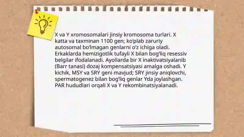 Belgilarning jinsga birikkan xolda irsiylanishi 4