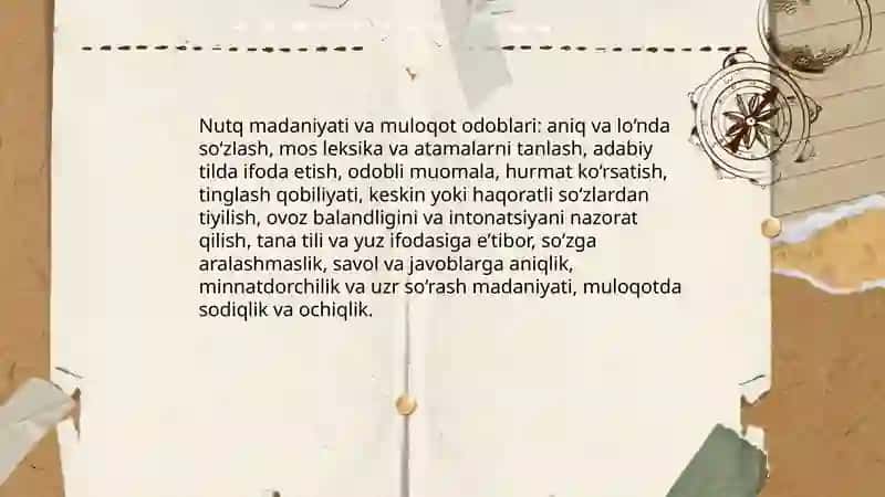 Nutq va muomala 4