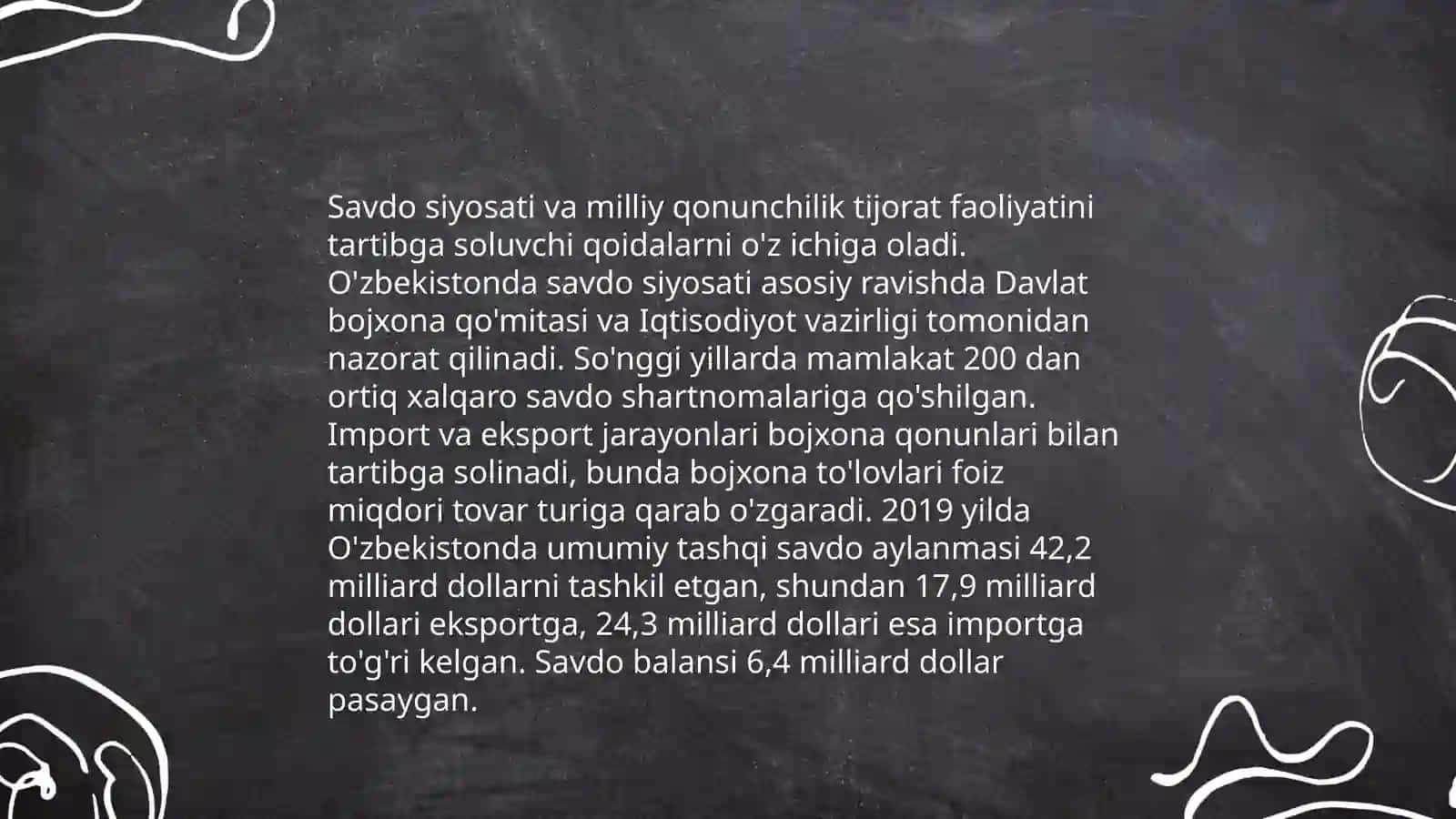 Tashqi savdoni tartibga solish va boshqarish yoʻllari 4