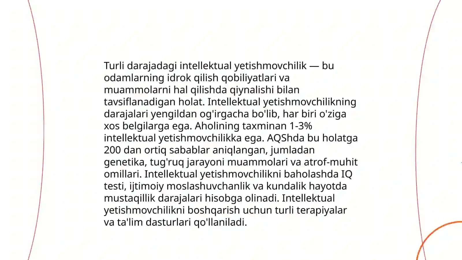 Turli darajadagi intellektual yetishmovchiligi boʻlgan bolalar uchun inklyuziv ta’lim strategiyalari va ularni amalga oshirish shart-sharoitlari 4