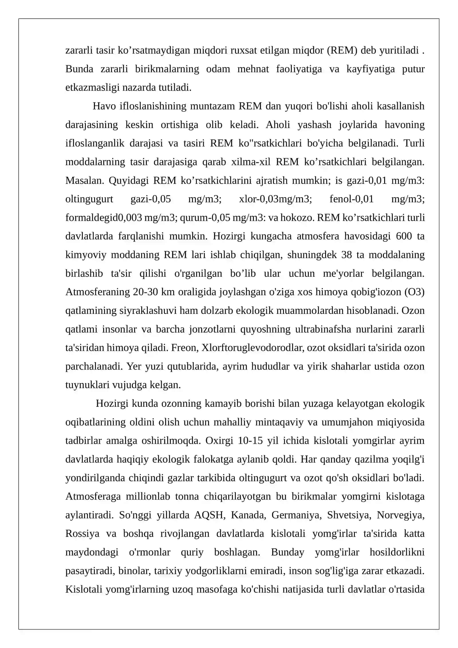 Atmosfera havosining ifloslanishi 4