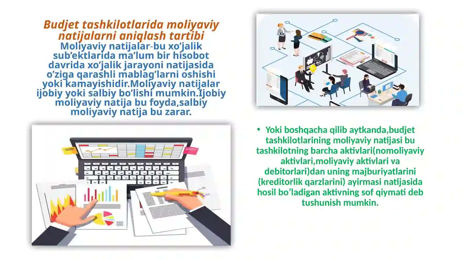 Budjet tashkilotlarida moliyaviy natijalar hisobi 4